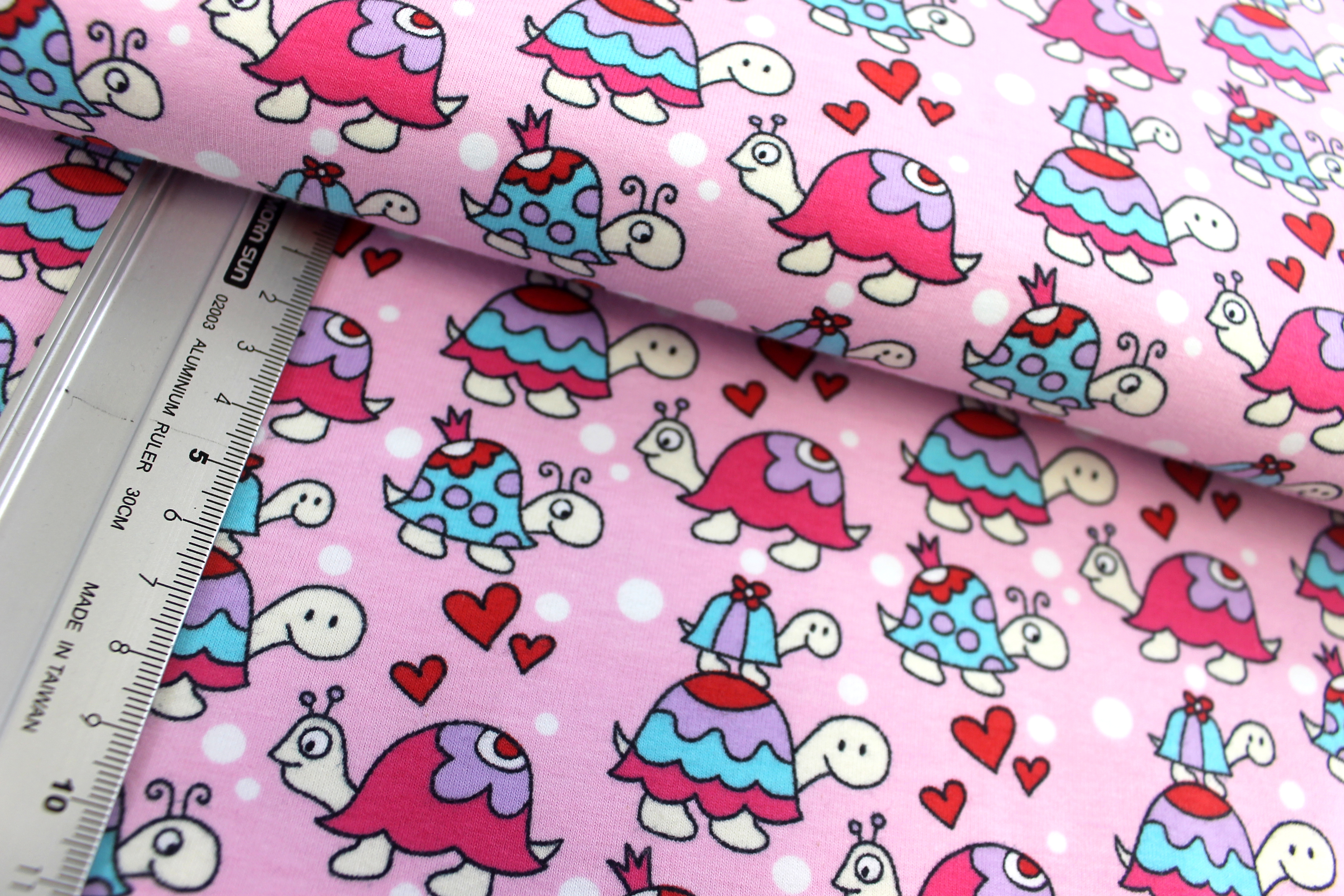 Baumwolljersey | bedruckt | Janea`s World | Schildi | rosa