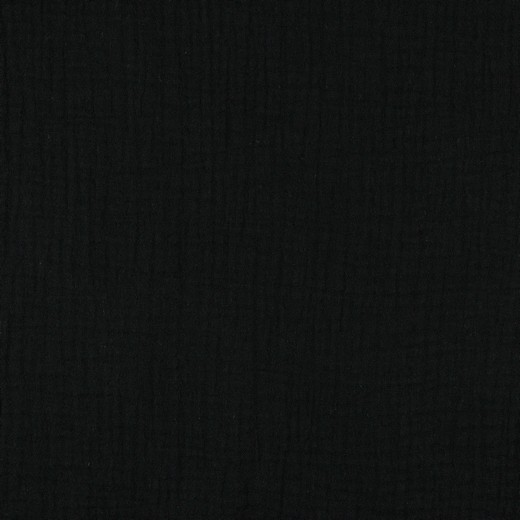 Baumwolle | double gauze/Musselin | Uni | schwarz