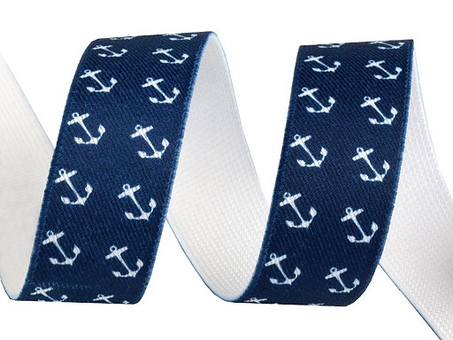 Gummiband | Anker | marine | 2,5cm