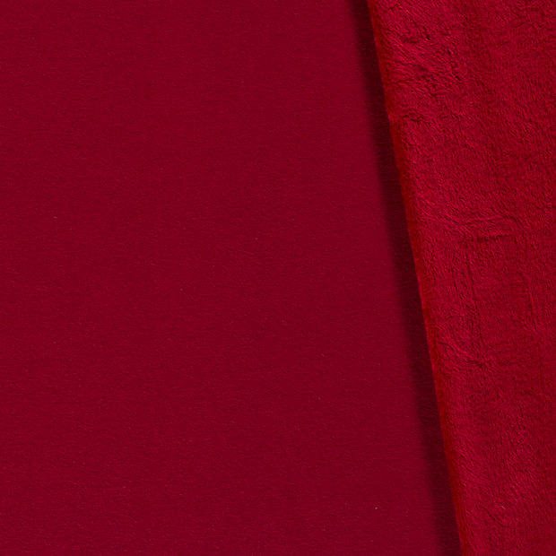 Alpenfleece | uni | dunkelrot