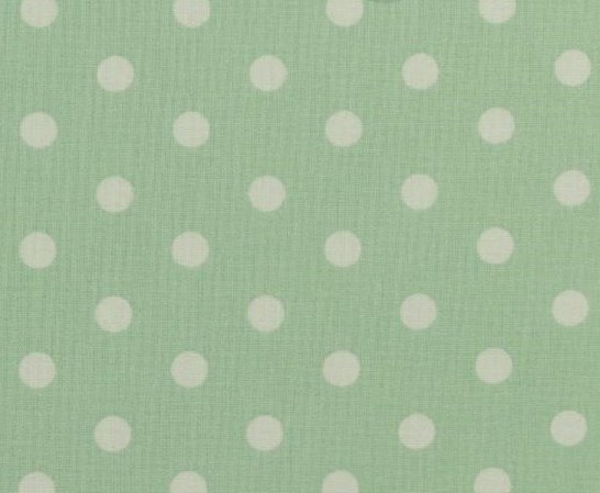Baumwolle | bedruckt | 8mm Punkte | mint / weiss