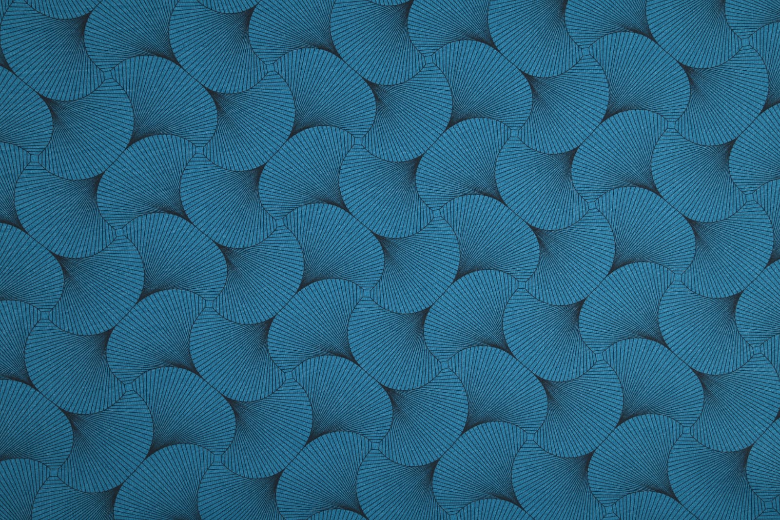 Wachstuch/beschichtete Baumwolle | 3D | blau/petrol