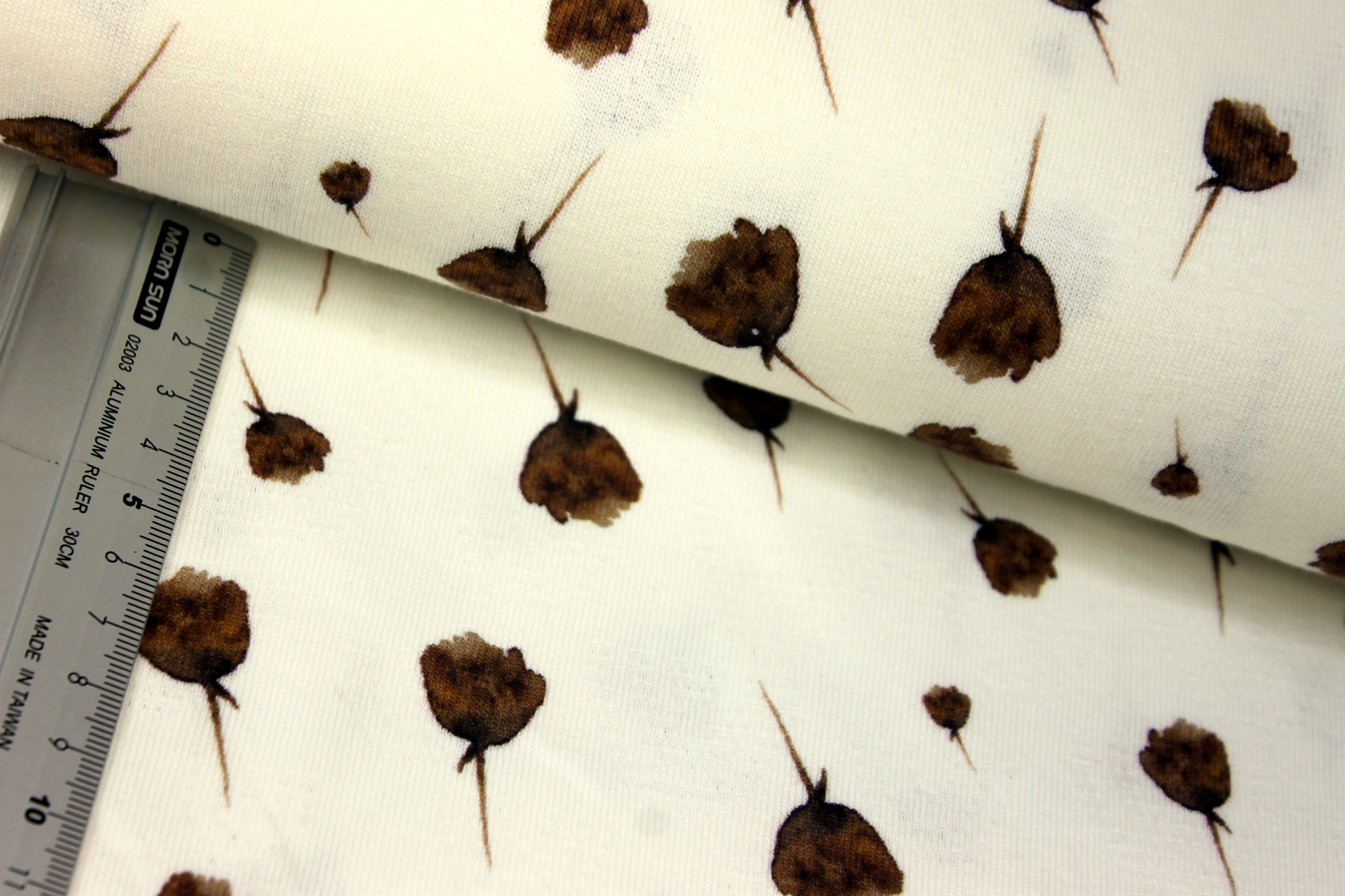 Ajour | Baumwolle | Sommerstrick | getupfte Tulpen | creme