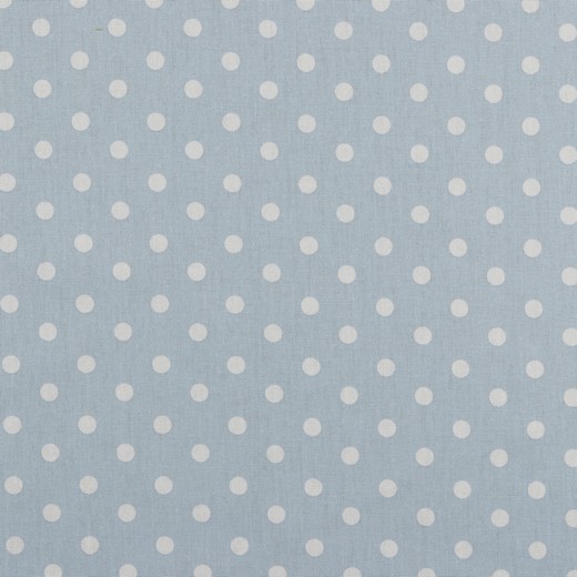 Baumwolle | bedruckt | 8mm Punkte | hellblau/weiss