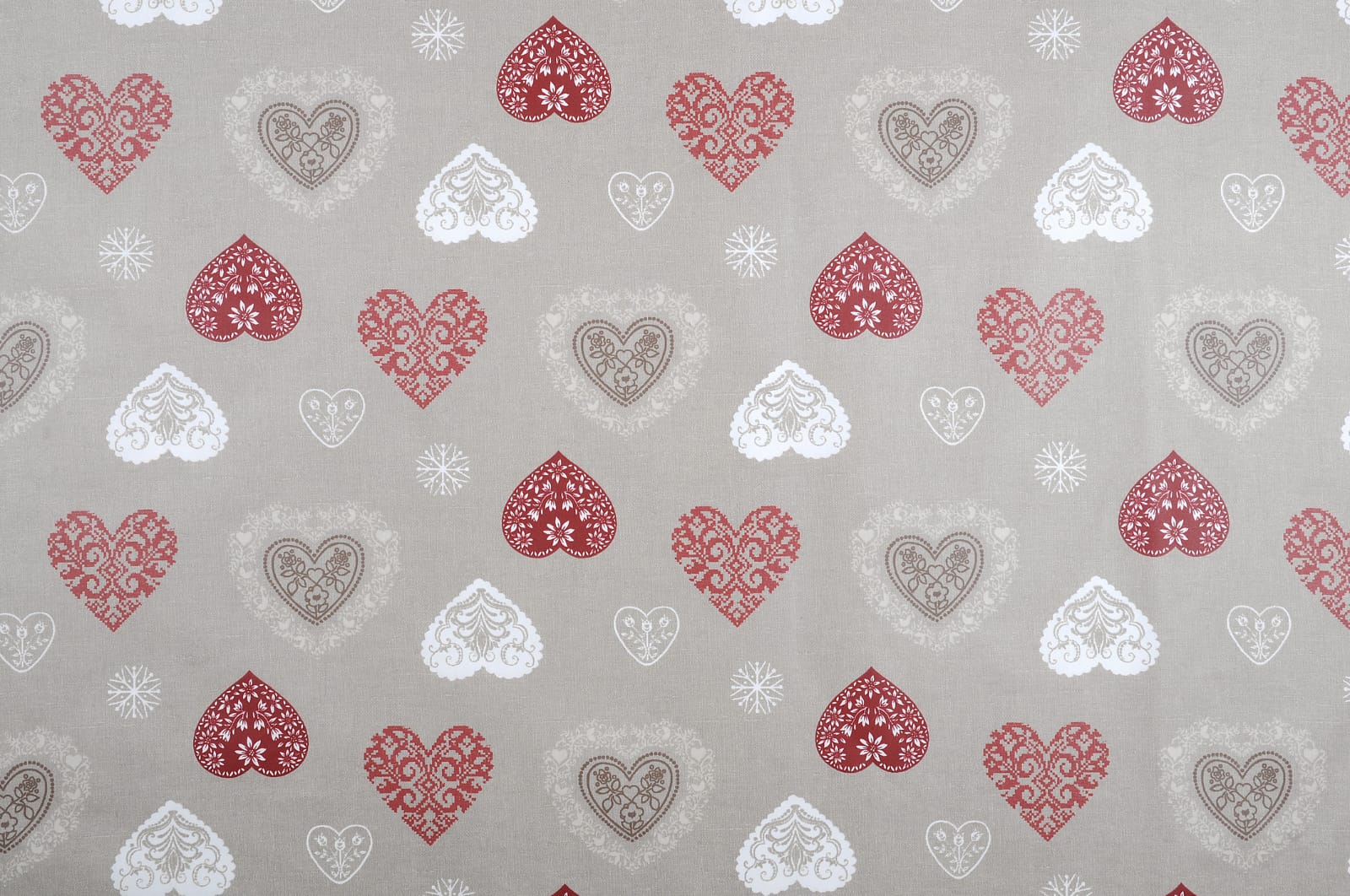 beschichtete Baumwolle / Wachstuchstück |  love | natur