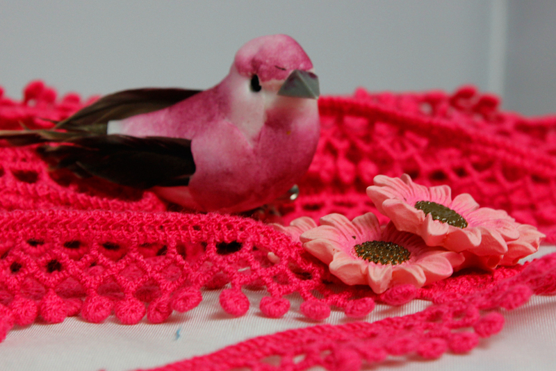 Häkelbommeln | fuchsia