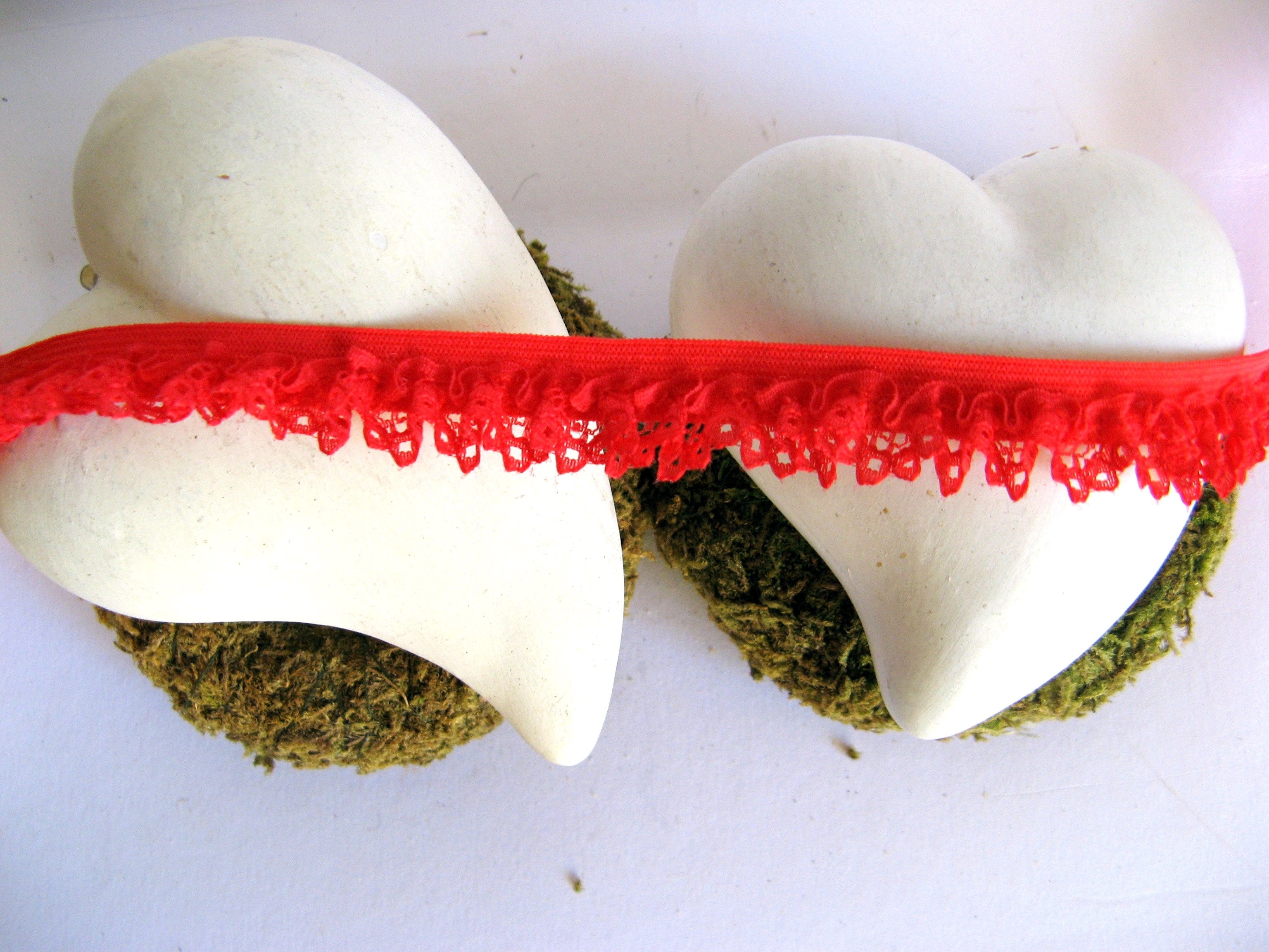 Rüschenband | Elastisch | 15mm | rot