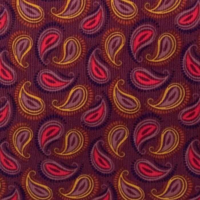 Babycord | bedruckt |  paisley | bunt