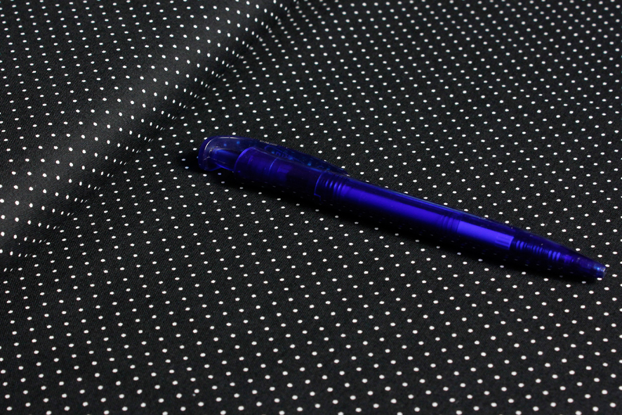 Baumwolle | bedruckt | 1mm Punkte | schwarz/weiss