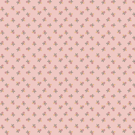 Baumwolle | bedruckt | little flowers | rosa
