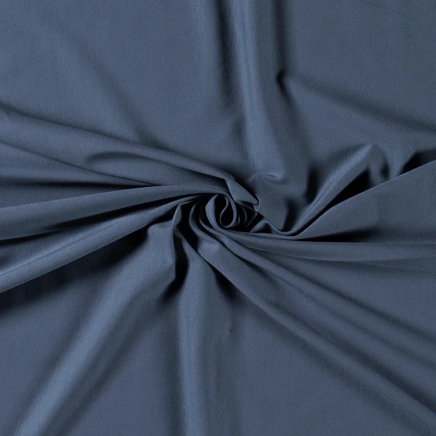 Jersey  | uni | indigo blau