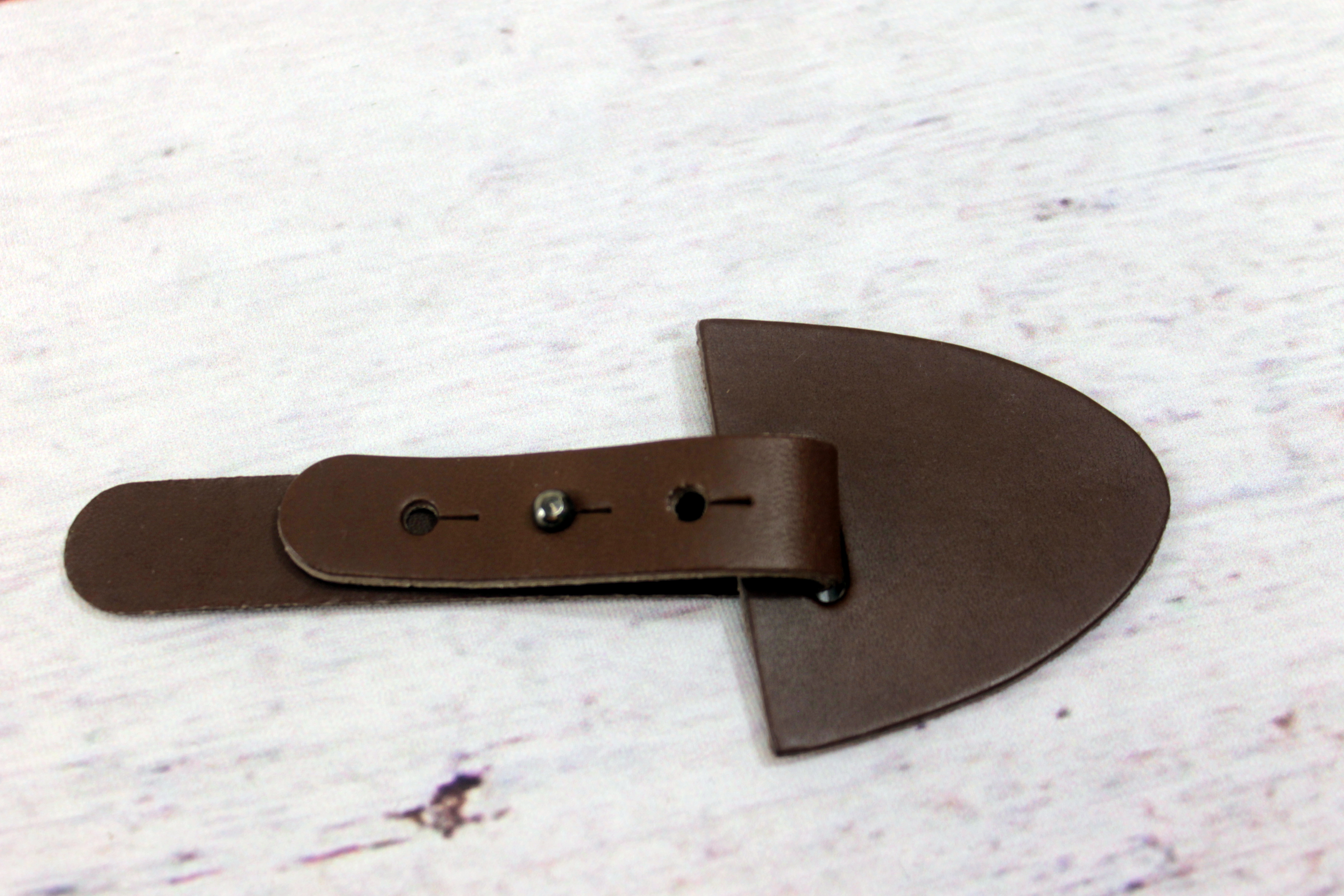 1 Verschluss | Kunstleder | braun