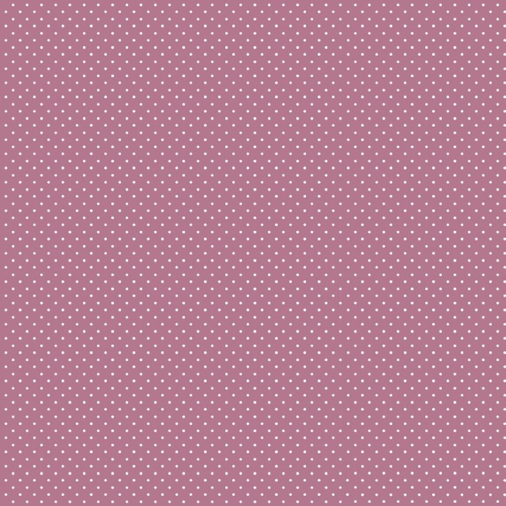 Baumwolle | bedruckt | 1mm Punkte | malve / weiß