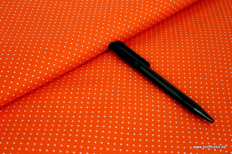 Baumwolle | bedruckt | 1mm Punkte | rost/weiß