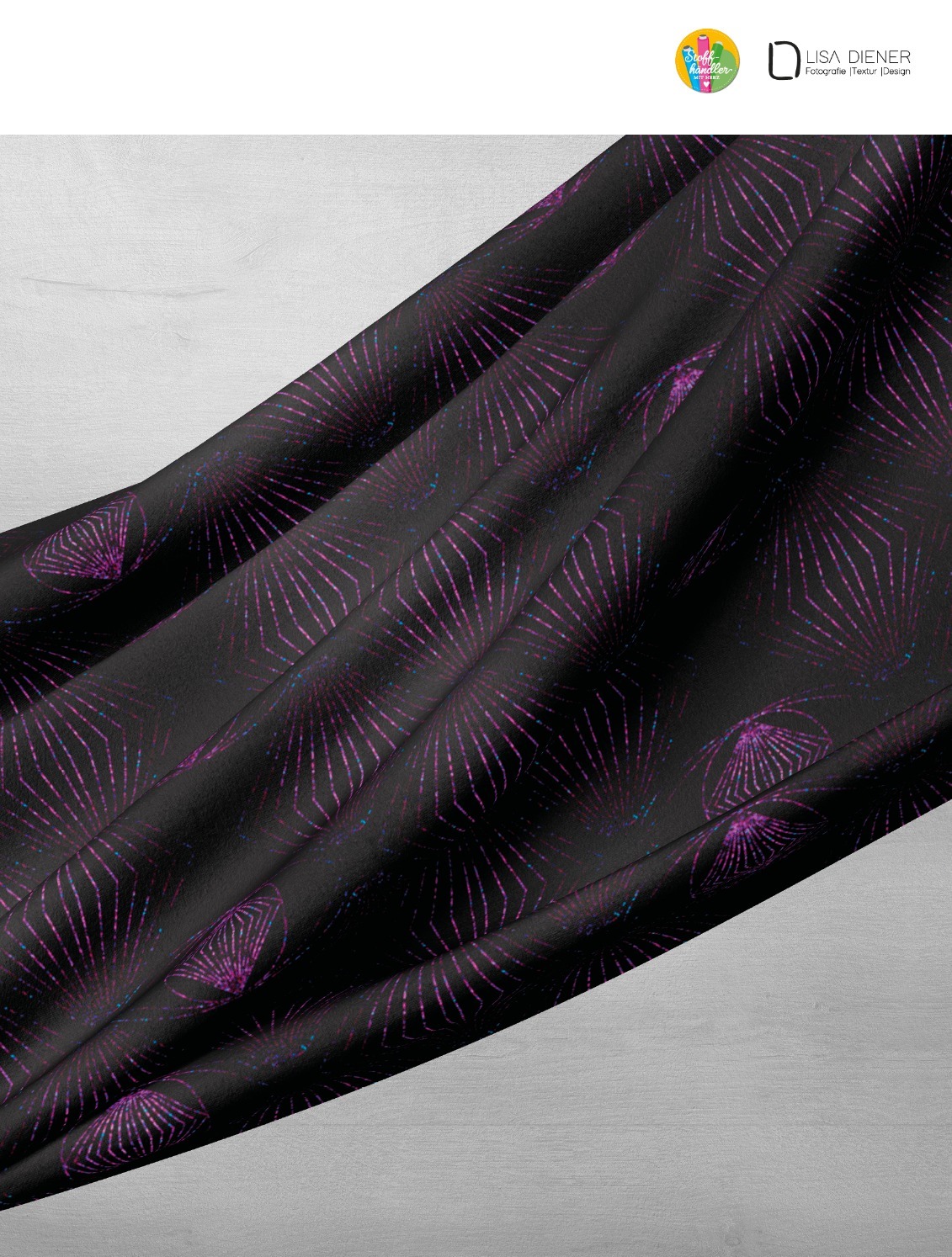 Jersey | bedruckt | GLOW EYE | schwarz/pink