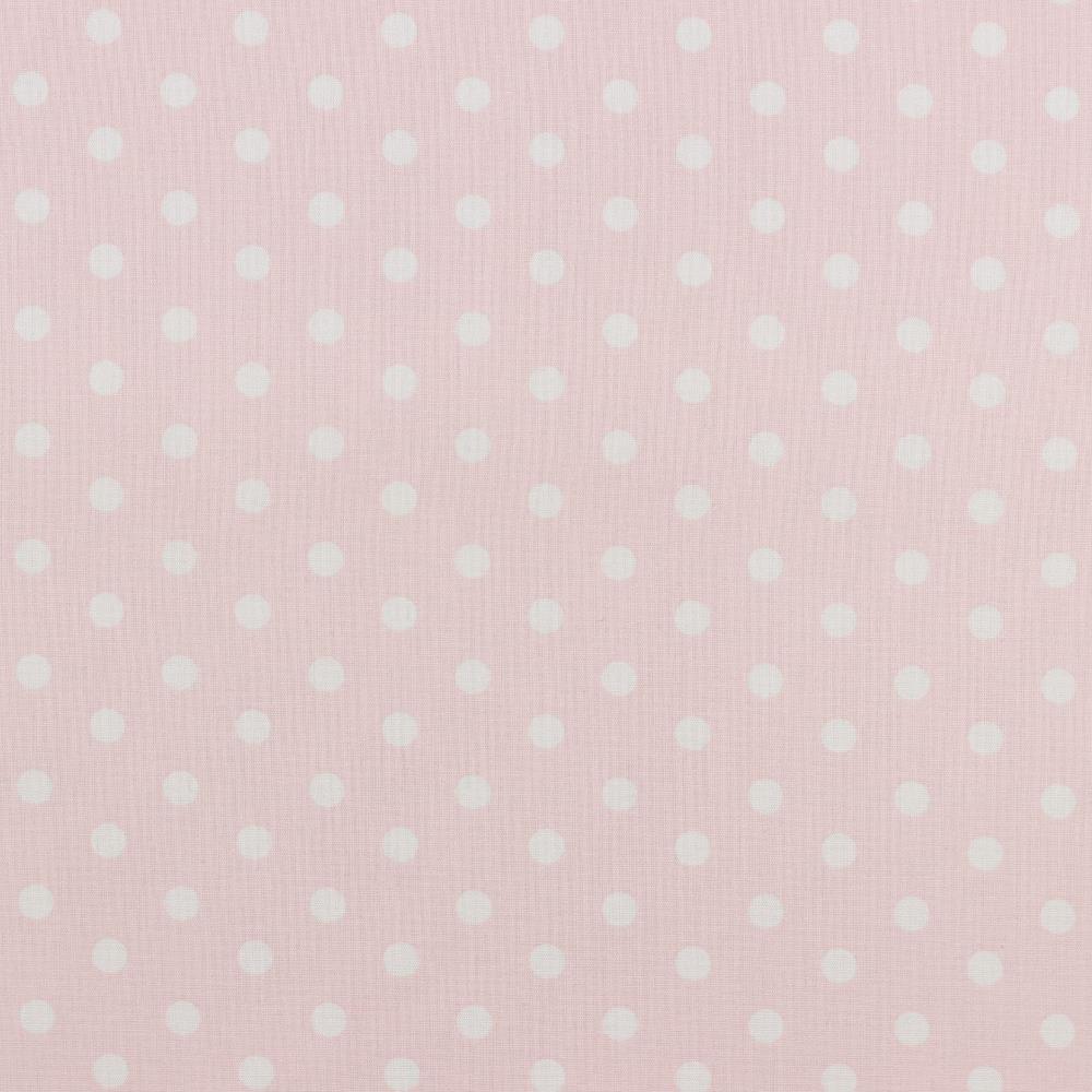 Baumwolle | bedruckt | 8mm Punkte | altrosa / weiss