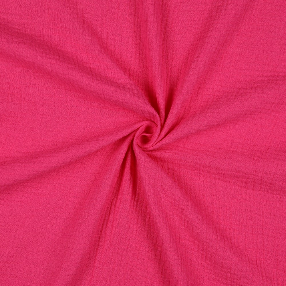 Baumwolle | double gauze/Musselin | Uni | pink