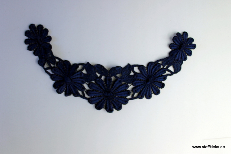Applikation &amp; Co | Spitzenkragen | Nr. 7 | dunkelblau
