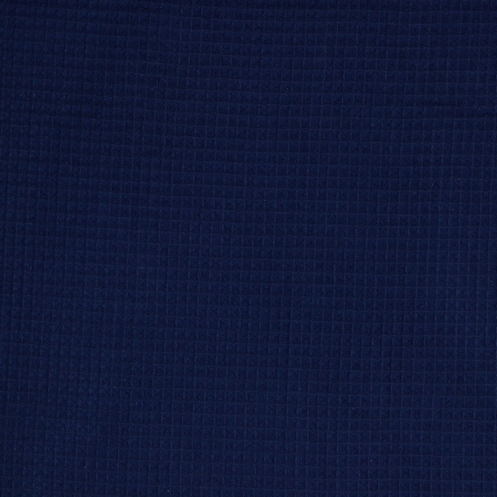 Baumwolle | uni | Waffle Piqué | marine