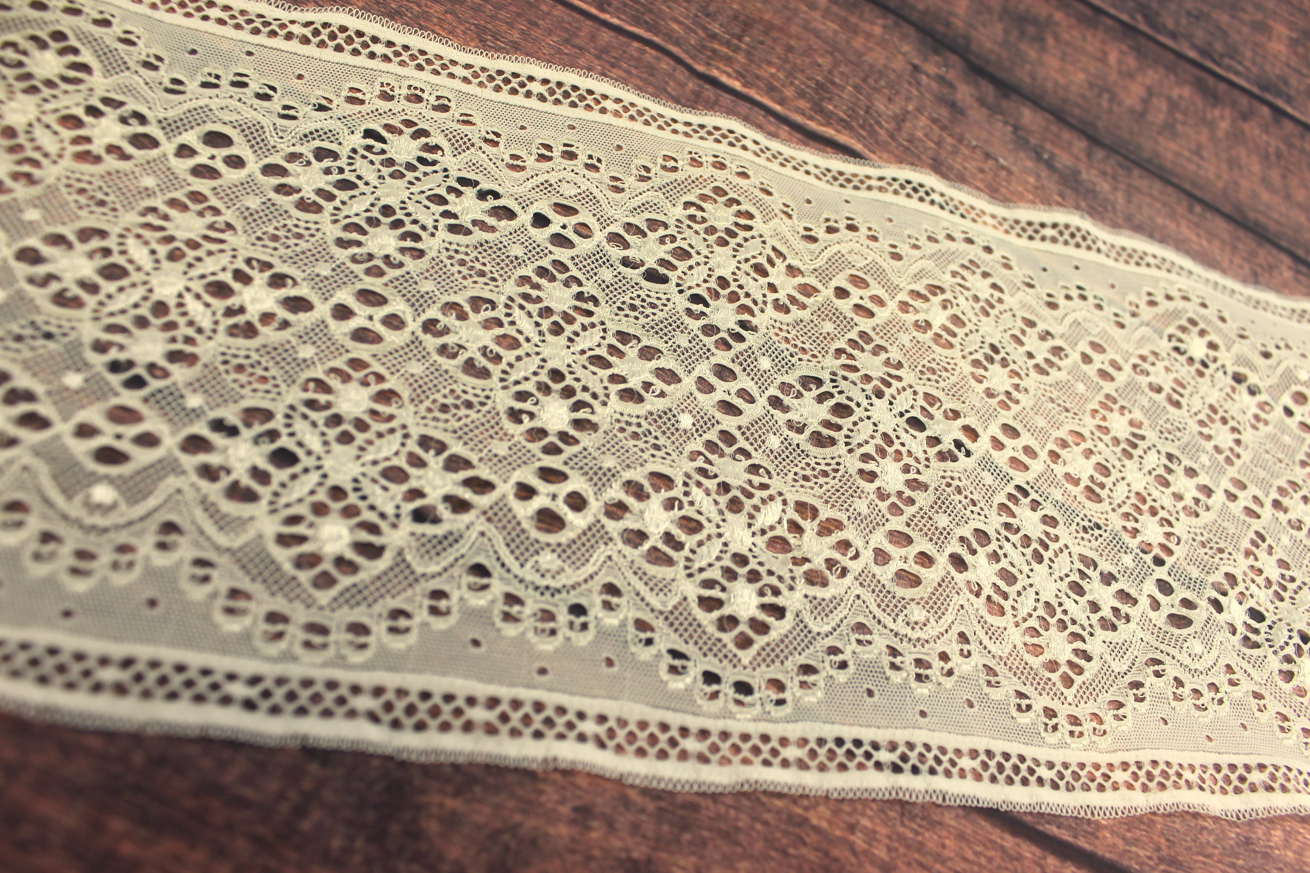 französische Spitze | elastisch | CANDY | vanille | 16cm