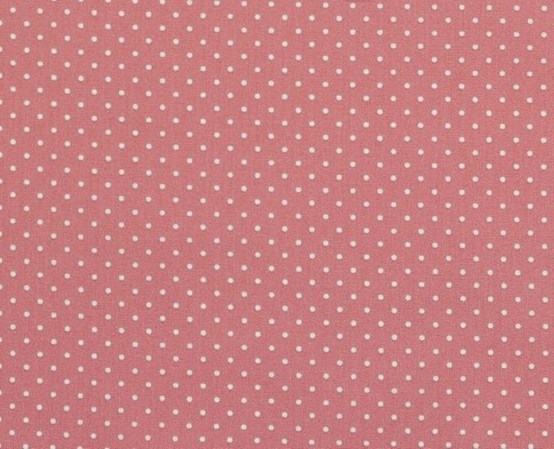 Baumwolle | bedruckt | 1mm Punkte | blush / weiss