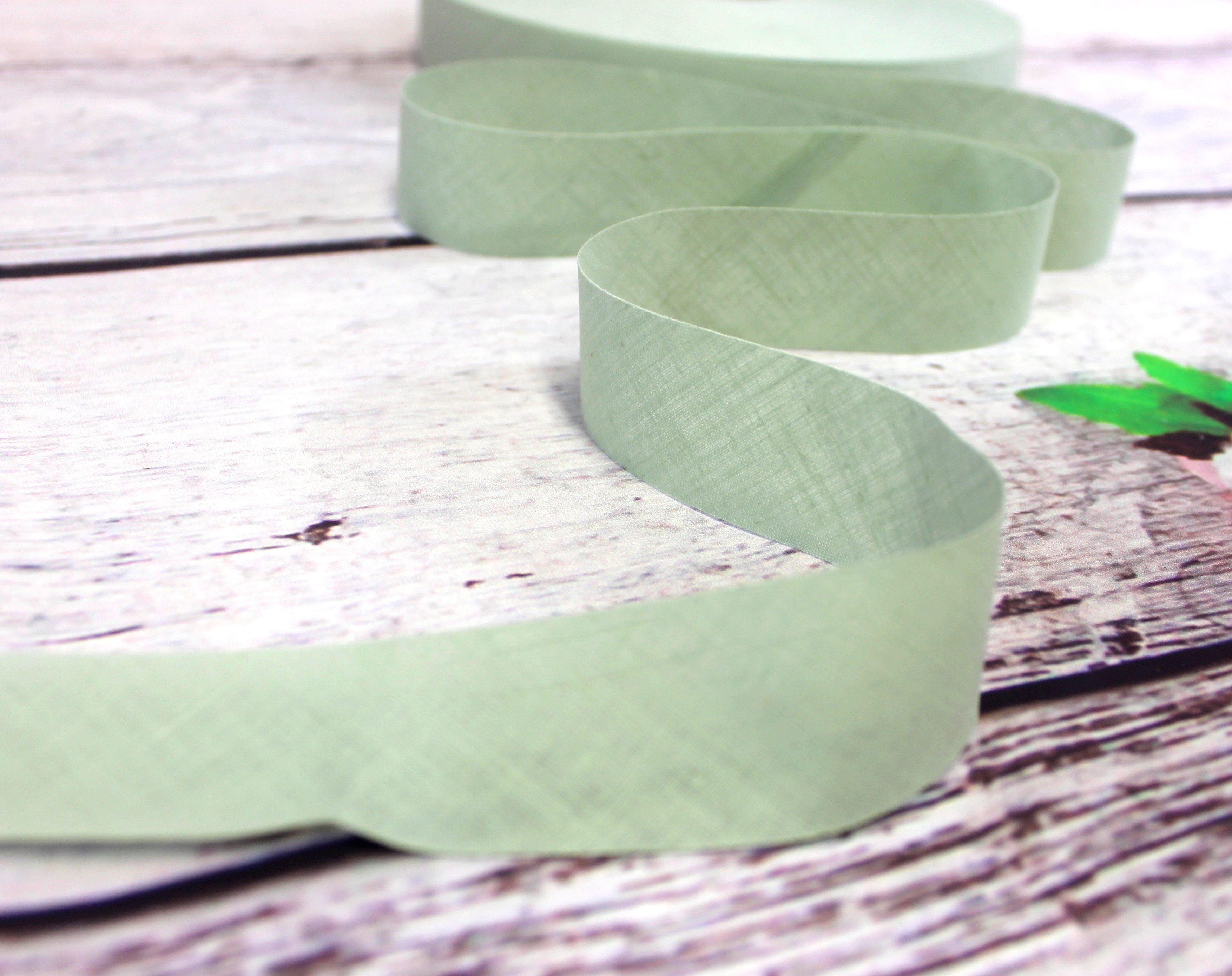 3m Baumwoll - Schrägband | ungefalzt | mint | 3cm