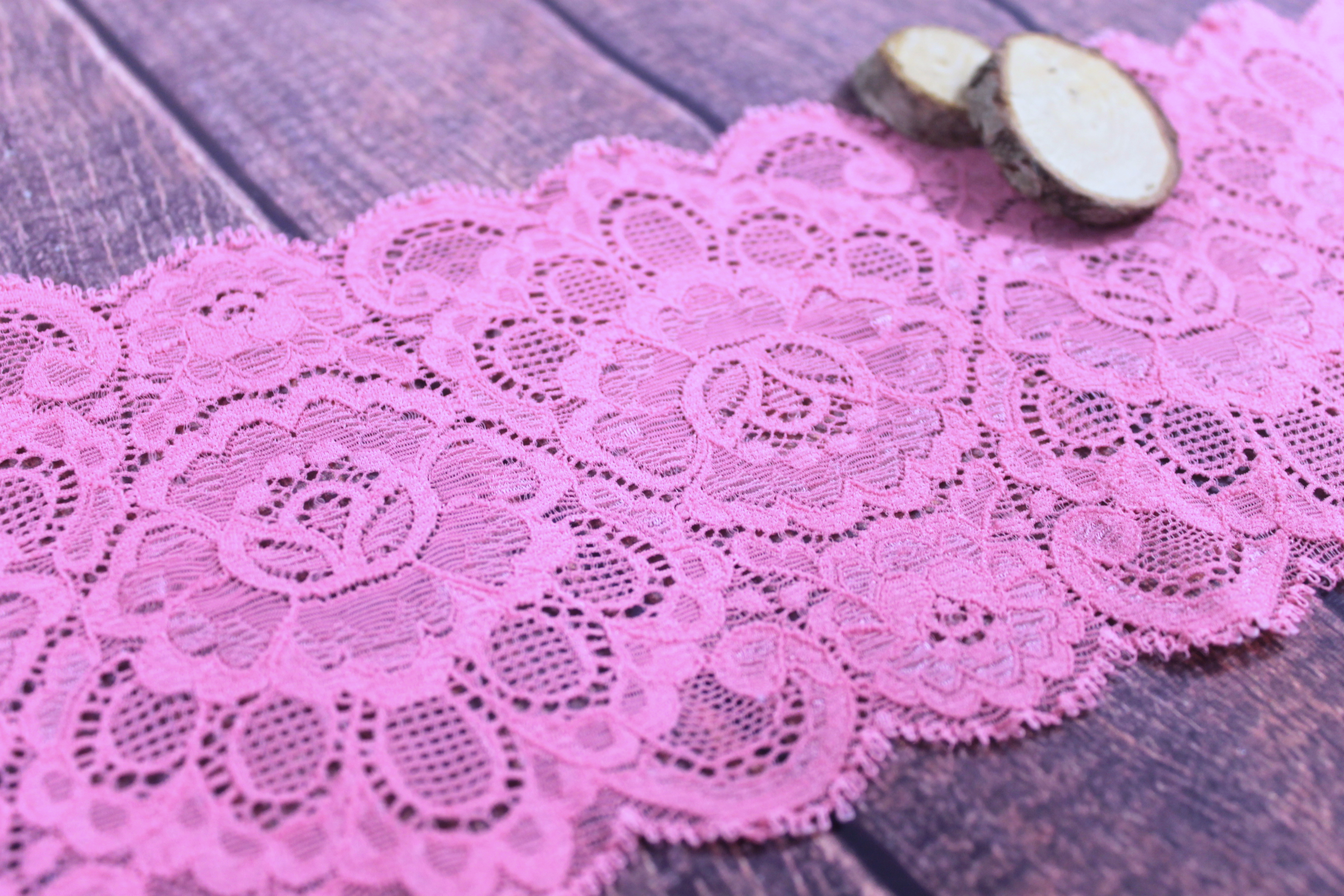 französische  Spitze | elastisch | Rosalie | apricot | ca. 13cm